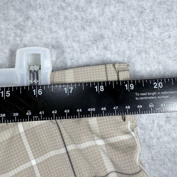 PGA Tour Shorts Mens 38 Tan Plaid Golf Shorts Pro Series 10” Inseam Lightweight - Picture 8 of 11